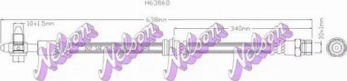 Brovex-Nelson H6386Q - Гальмівний шланг autozip.com.ua