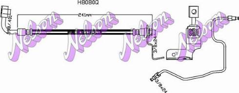 Brovex-Nelson H8080Q - Гальмівний шланг autozip.com.ua