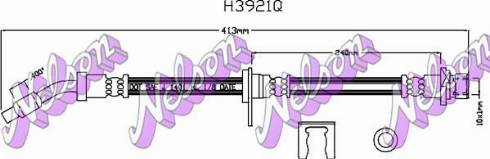 Brovex-Nelson H3921Q - Гальмівний шланг autozip.com.ua