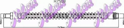 Brovex-Nelson H7908 - Гальмівний шланг autozip.com.ua