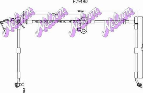 Brovex-Nelson H7918Q - Гальмівний шланг autozip.com.ua