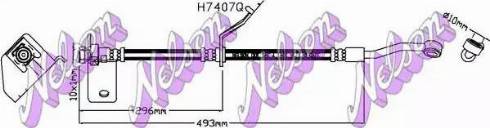 Brovex-Nelson H7407Q - Гальмівний шланг autozip.com.ua