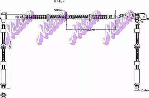 Brovex-Nelson H7427 - Гальмівний шланг autozip.com.ua