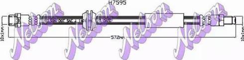 Brovex-Nelson H7595 - Гальмівний шланг autozip.com.ua