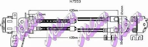 Brovex-Nelson H7553 - Гальмівний шланг autozip.com.ua