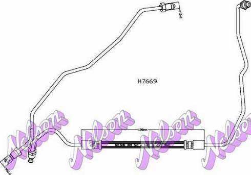 Brovex-Nelson H7669 - Гальмівний шланг autozip.com.ua