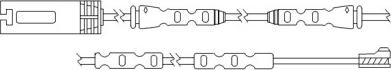 BSF 09054 - Сигналізатор, знос гальмівних колодок autozip.com.ua