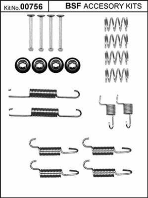 BSF 00756 - Комплектуючі, гальмівна система autozip.com.ua