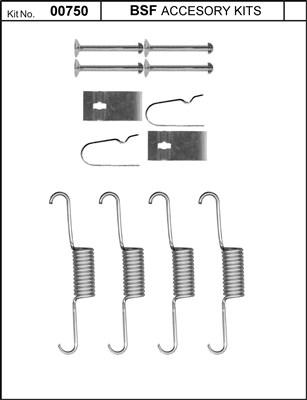 BSF 00750 - Комплектуючі, гальмівна система autozip.com.ua