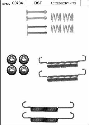 BSF 00734 - Комплектуючі, гальмівна система autozip.com.ua