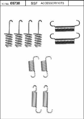 BSF 00730 - Комплектуючі, гальмівна система autozip.com.ua