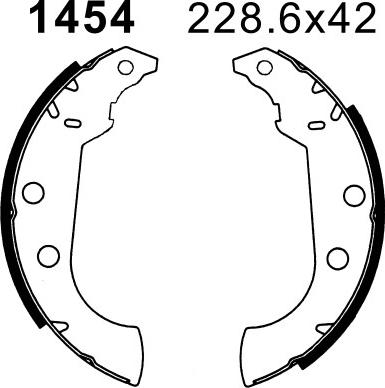 BSF 7358 - Комплект гальм, барабанний механізм autozip.com.ua
