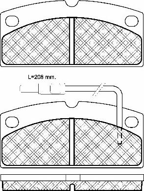 BSF 10993 - Гальмівні колодки, дискові гальма autozip.com.ua