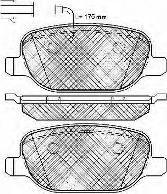 ABE C2D012ABE - Гальмівні колодки, дискові гальма autozip.com.ua