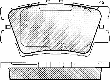 BSF 10949 - Гальмівні колодки, дискові гальма autozip.com.ua