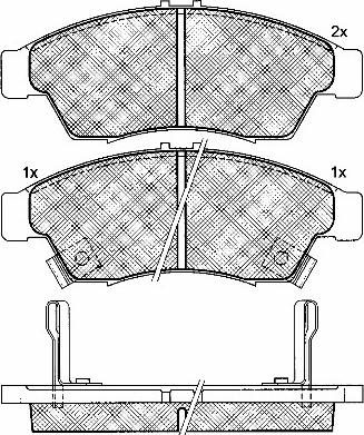 BSF 10943 - Гальмівні колодки, дискові гальма autozip.com.ua