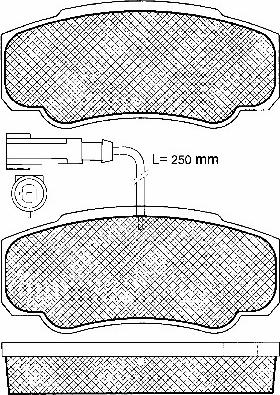 BSF 10964 - Гальмівні колодки, дискові гальма autozip.com.ua