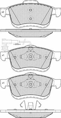 BSF 10963 - Гальмівні колодки, дискові гальма autozip.com.ua