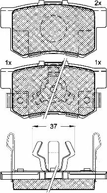 BSF 10916 - Гальмівні колодки, дискові гальма autozip.com.ua