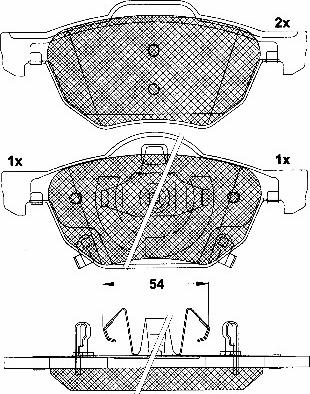 BSF 10910 - Гальмівні колодки, дискові гальма autozip.com.ua