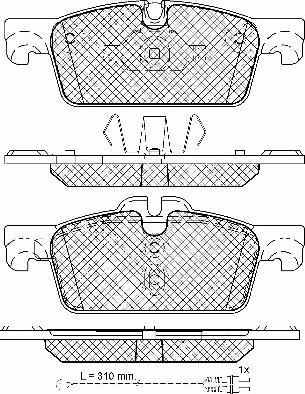 BSF 10984 - Гальмівні колодки, дискові гальма autozip.com.ua