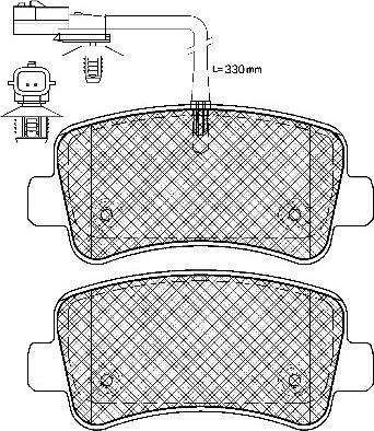 USN R37847 - Гальмівні колодки, дискові гальма autozip.com.ua