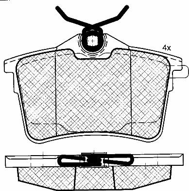 BSF 10935 - Гальмівні колодки, дискові гальма autozip.com.ua