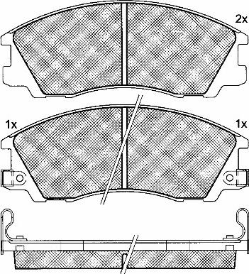 Open Parts BSM4227.00 - Гальмівні колодки, дискові гальма autozip.com.ua