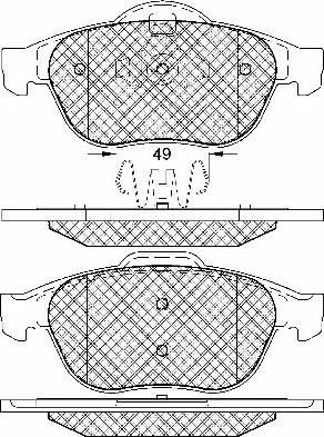 BSF 10979 - Гальмівні колодки, дискові гальма autozip.com.ua