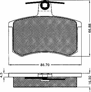 BSF 10453 - Гальмівні колодки, дискові гальма autozip.com.ua