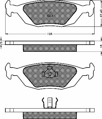 BSF 10460 - Гальмівні колодки, дискові гальма autozip.com.ua