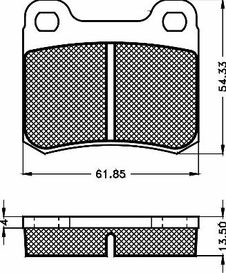 BSF 10461 - Гальмівні колодки, дискові гальма autozip.com.ua