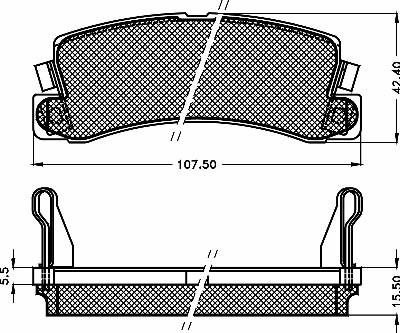 BSF 10468 - Гальмівні колодки, дискові гальма autozip.com.ua