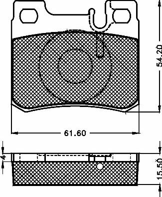 BSF 10463 - Гальмівні колодки, дискові гальма autozip.com.ua