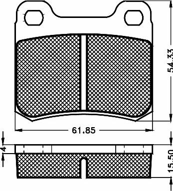 BSF 10462 - Гальмівні колодки, дискові гальма autozip.com.ua