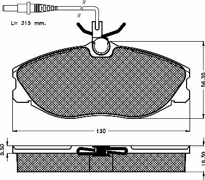 BSF 10414 - Гальмівні колодки, дискові гальма autozip.com.ua