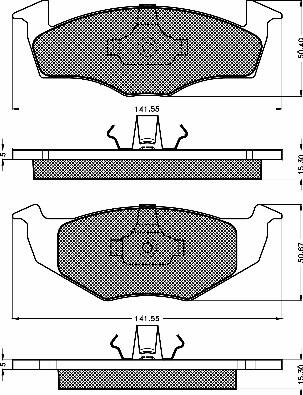 BSF 10418 - Гальмівні колодки, дискові гальма autozip.com.ua