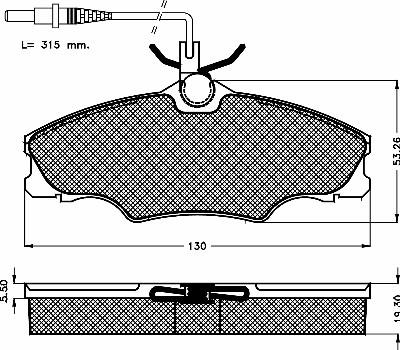 BSF 10413 - Гальмівні колодки, дискові гальма autozip.com.ua