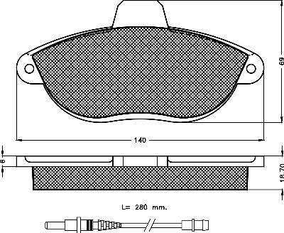 BSF 10412 - Гальмівні колодки, дискові гальма autozip.com.ua