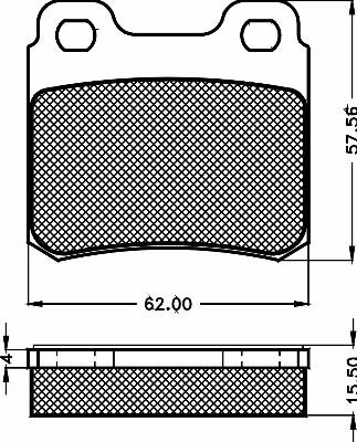 BSF 10485 - Гальмівні колодки, дискові гальма autozip.com.ua