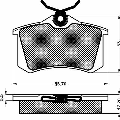 BSF 10480 - Гальмівні колодки, дискові гальма autozip.com.ua