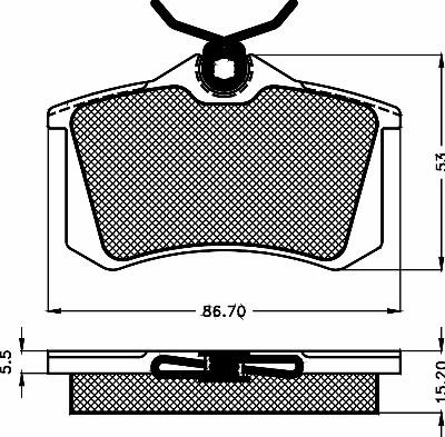 BSF 10481 - Гальмівні колодки, дискові гальма autozip.com.ua