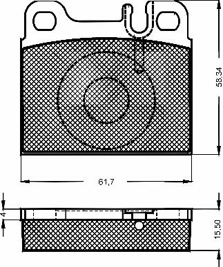BSF 10487 - Гальмівні колодки, дискові гальма autozip.com.ua