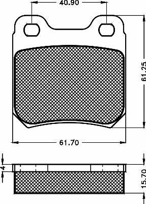 BSF 10474 - Гальмівні колодки, дискові гальма autozip.com.ua