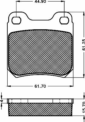 BSF 10473 - Гальмівні колодки, дискові гальма autozip.com.ua