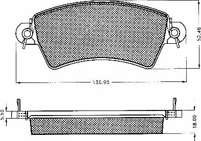 BSF 10545 - Гальмівні колодки, дискові гальма autozip.com.ua