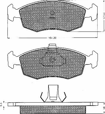 BSF 10541 - Гальмівні колодки, дискові гальма autozip.com.ua