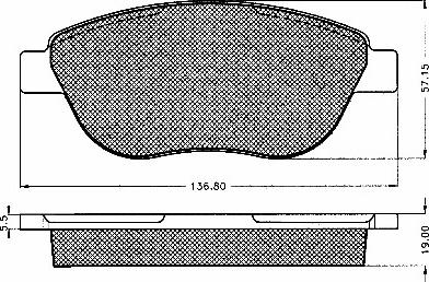 BSF 10548 - Гальмівні колодки, дискові гальма autozip.com.ua