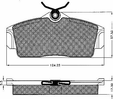 BSF 10559 - Гальмівні колодки, дискові гальма autozip.com.ua