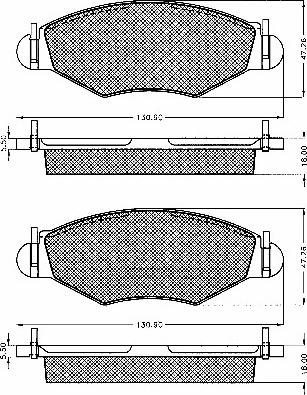 BSF 10555 - Гальмівні колодки, дискові гальма autozip.com.ua